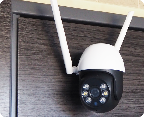 外に設置した屋外カメラの写真